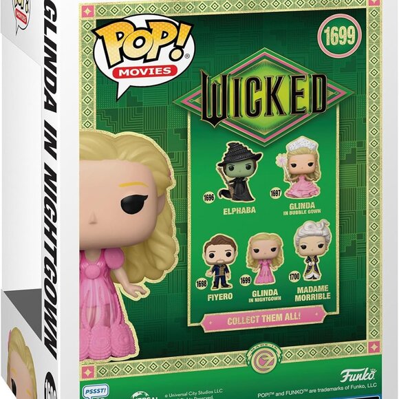 Funko POP Wicked 1699 Glinda Nightgown Figurine - Picture 3 of 3